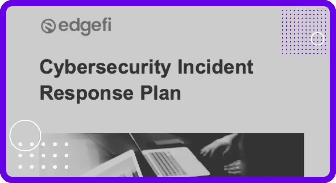 Cybersecurity incident response plan template cover photo