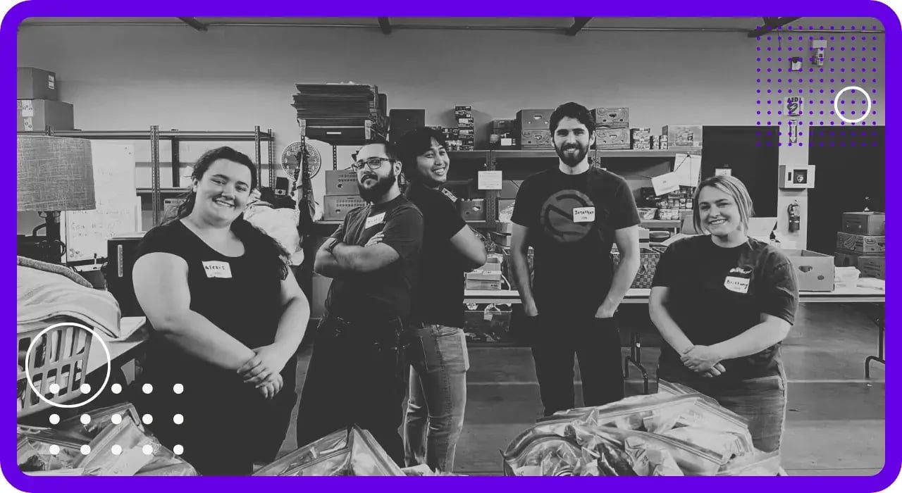 edgefi It and Cybersecurity employees volunteering 