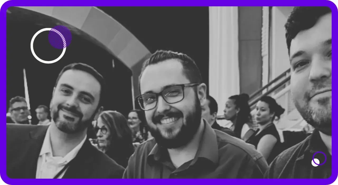 edgefi employees at an event for managed cybersecurity 