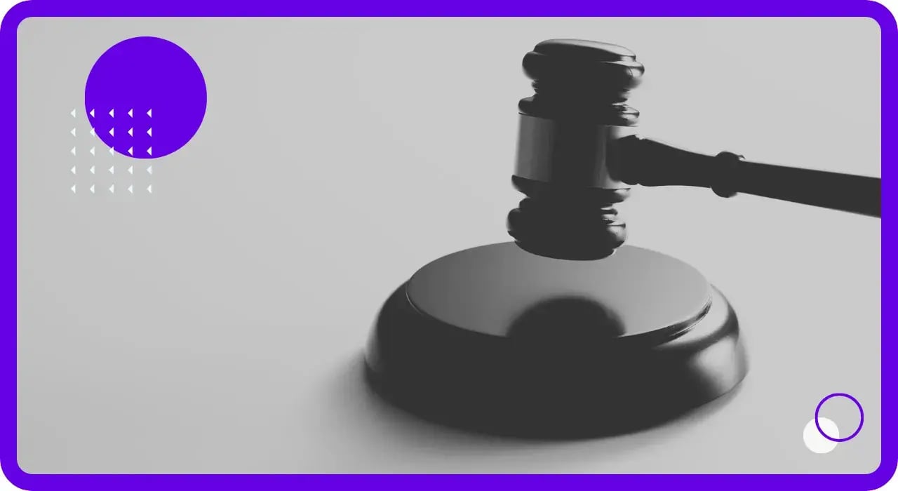 A judge's gavel representing edgefi's managed IT and security services for legal firms and law offices