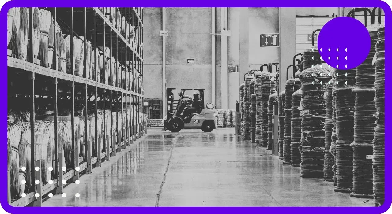 A large manufacturing warehouse facility representing edgefi's managed IT and security services for manufacturing companies